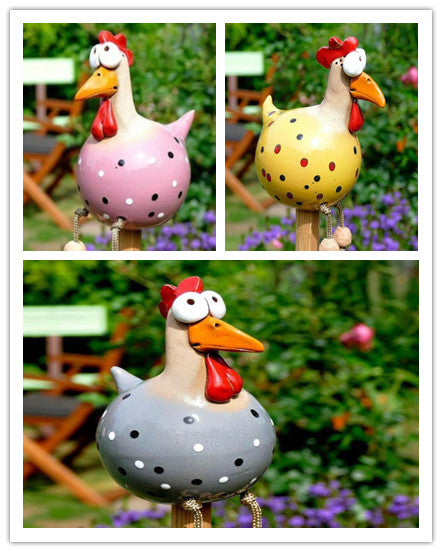 Dangly Legs Silly Chicken Decor - single or set