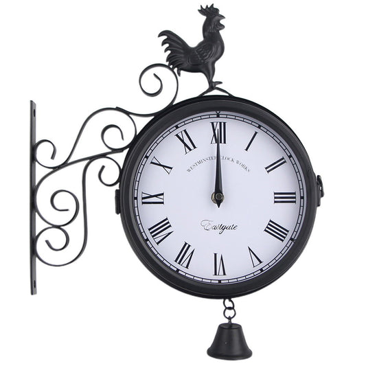 Rooster Clock Chicken Gift Right Angle