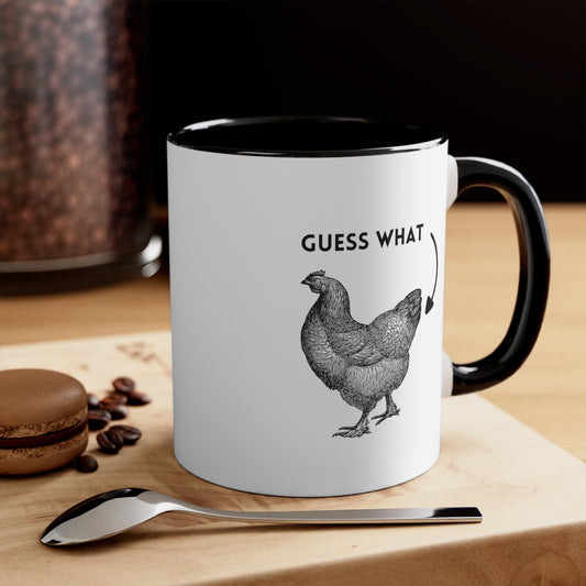 guess what chicken butt funny coffee mug farmhouse decor chicken gift