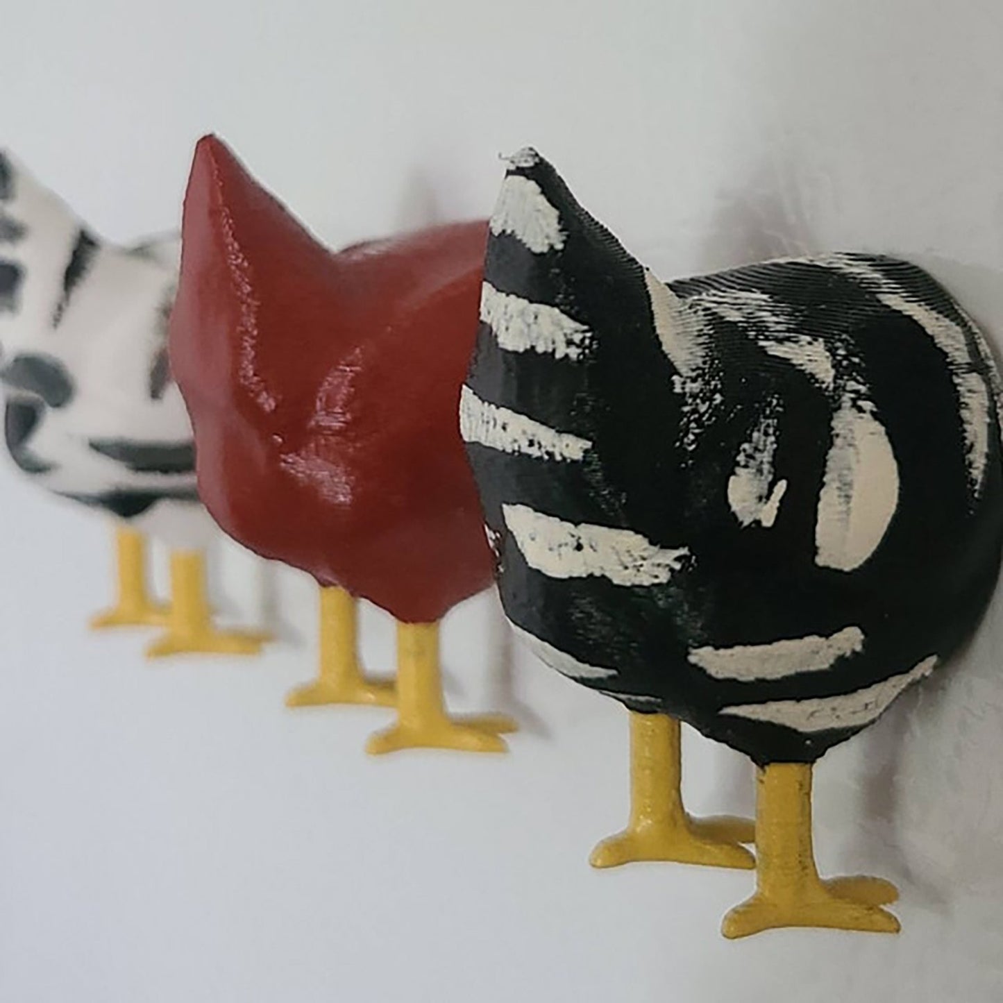 Chicken butt magnets - funny chicken gift - chicken home decor - farmer gift - 