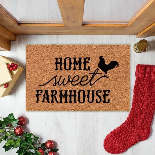 farmhouse chicken door mats