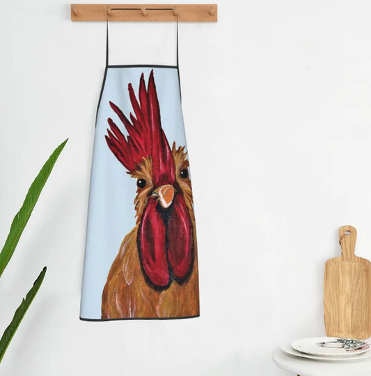 rooster apron / chicken apron / farmhouse apron