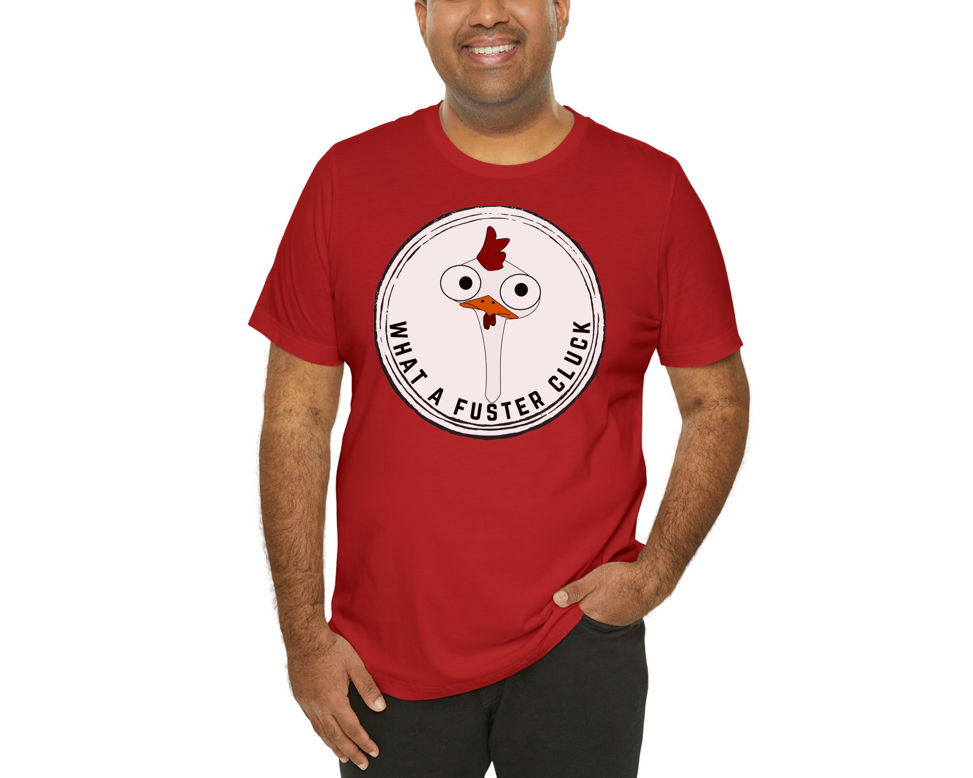 Fuster Cluck Red Chicken Shirt - Chicken Gift - funny shirt