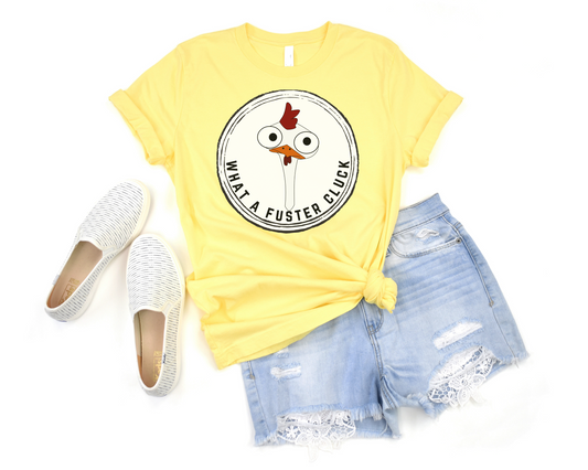 Fuster Cluck Yellow Chicken Shirt - Chicken Gift - funny chicken shirt